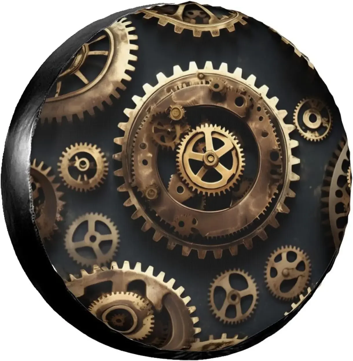 Steampunk Gears Car Spare Tire Cover Weatherproof Dust-Proof Tire Covers Universal Fit for RV Truck SUV Motorhome Travel