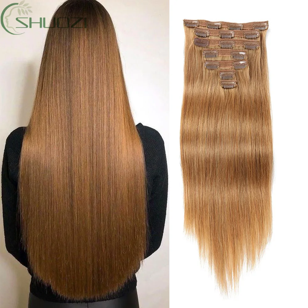 Seamless Clip in Hair Extensions Real Human Hair 70g 7Pcs Remy Human Hair Extensions Clip ins for Women Natural Human Hair