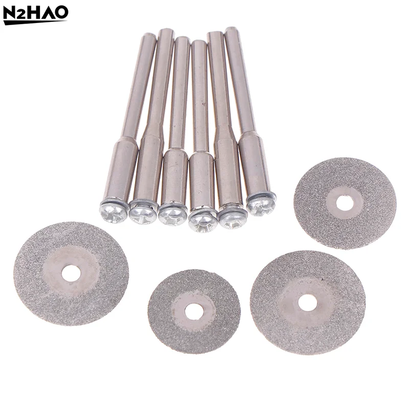 10pcs Mini Sharp Diamond Cutting Rotary Tool Cutting Discs With Holes DIY Tools Accessories