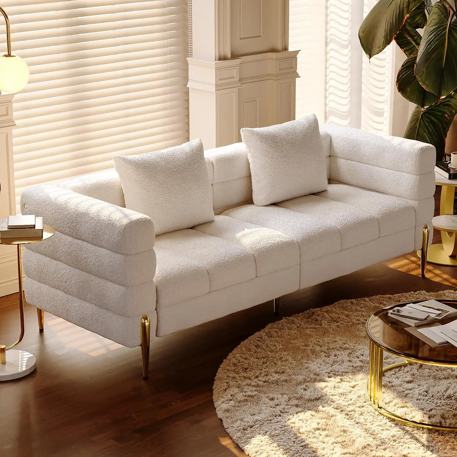 Sofa 79" Boucle Uph…