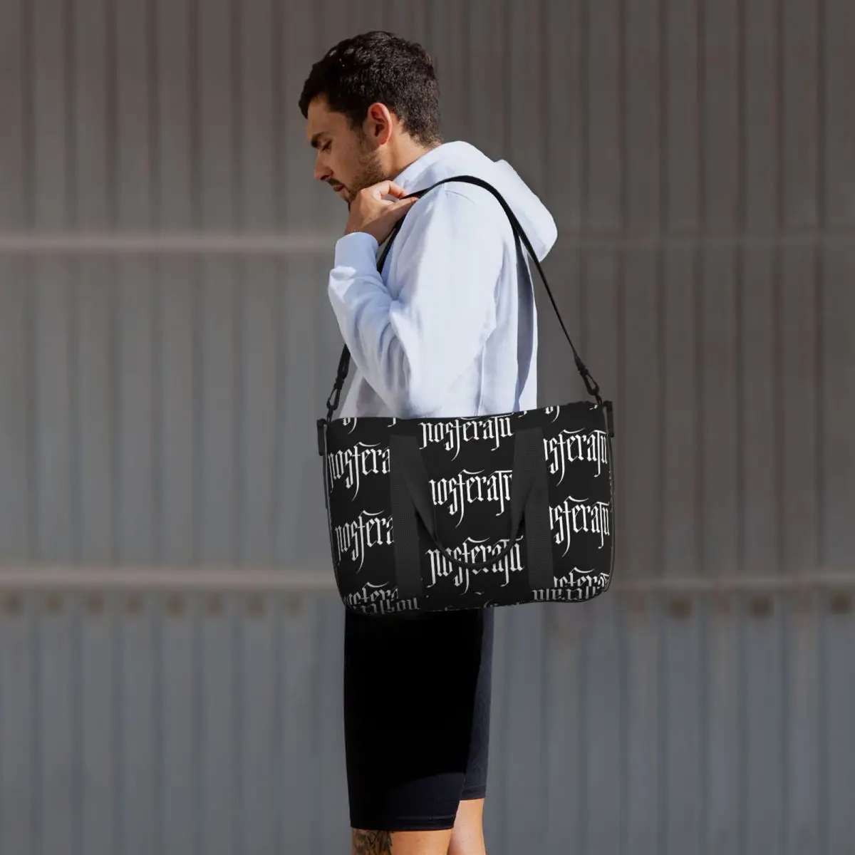 Nosferatu 2024 فيلم شعار الشاطئ حقيبة سفر سعة كبيرة حمل الحقائب لصالة الألعاب الرياضية اليوغا المرأة التسوق حقيبة كتف واق من المطر