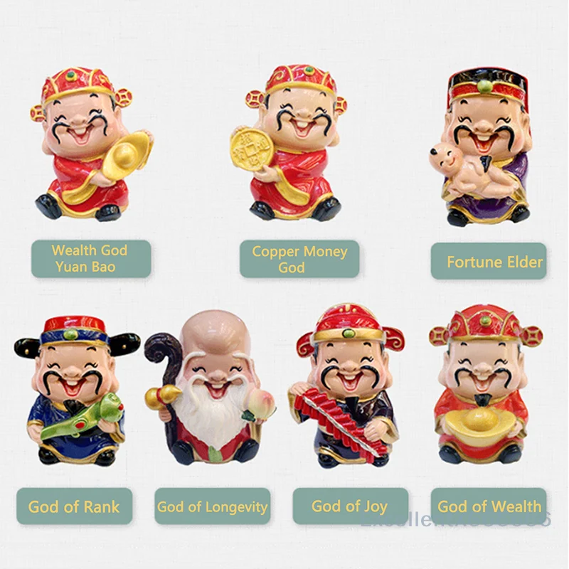 

Resin God Of Wealth Mascot Feng Shui God Of Wealth Statue Office Supplies Crafts
