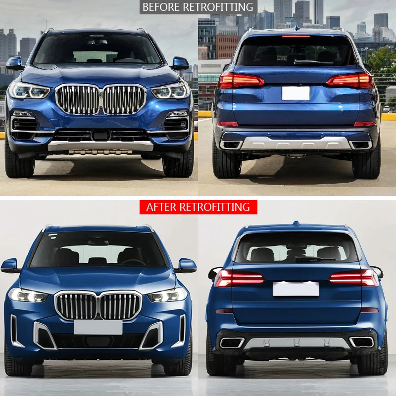 New Early Stage 2019-2022 Bolt-On Non-Destructive Front/Rear Bumper Body Kit xiangx
