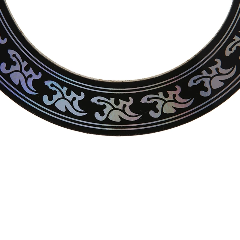 Hard PVC Circle Sound Hole Rosette Inlay for 38 39 inch Acoustic Guitars Decal Dropship