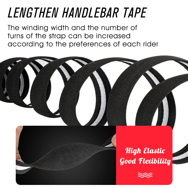 WEST BIKING Soft Bicycle Handlebar Tape EVA Shock Absorbing Road Bike Bar Tape With End Plugs Anti-slip Cycling Bar Wrap Straps