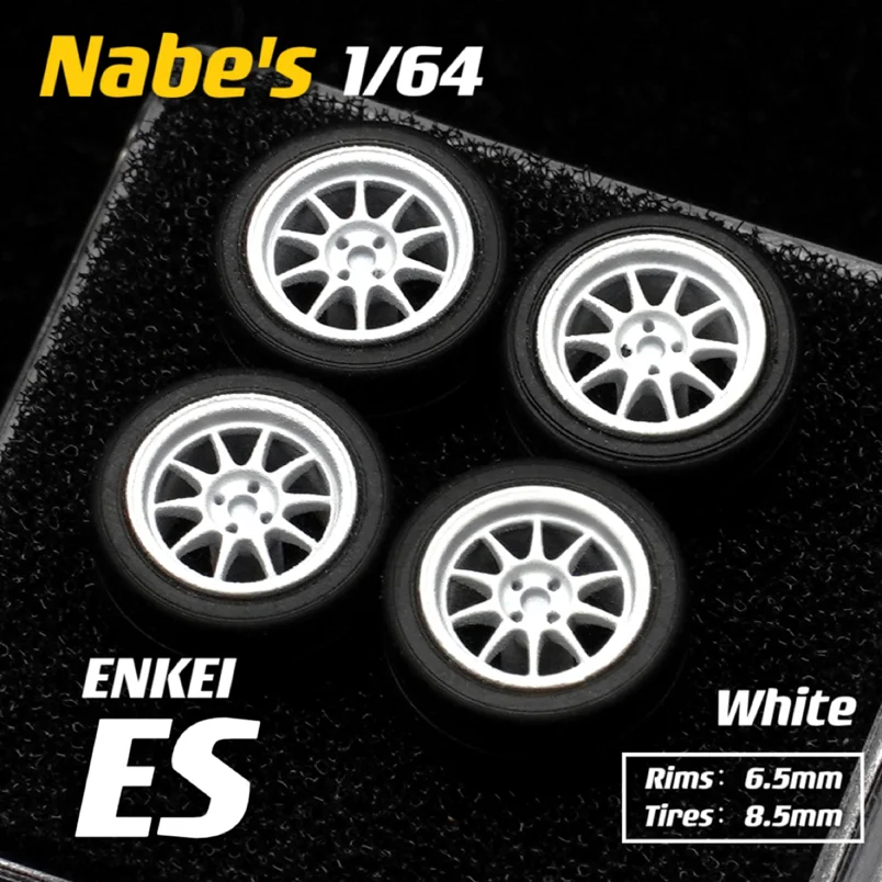 1/64 Chika Wheels For Diecast Model Cars  Rubber Tires Modified Parts Luxury Model Car  for JDM Hotwheels MiniGT Hobby Gifts