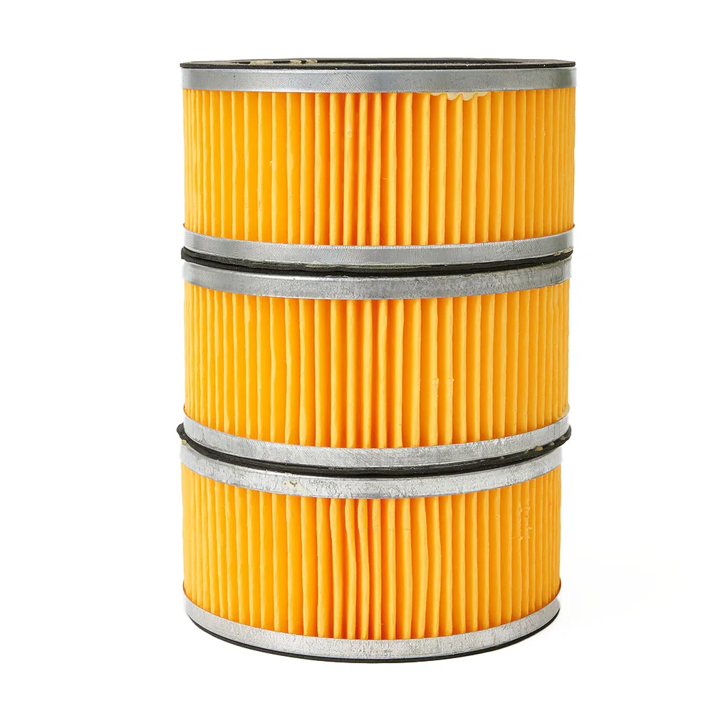 3pcs Cylinder Shape Inside Dia Air Compressor Element Filter Assembly Spare Part Home Diy Air Tool Replacement Accessories