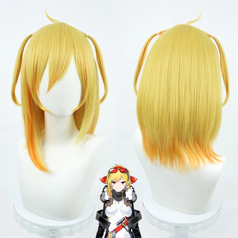 Virtual YouTube Vtuber Kaela Kovalskia Cosplay Wig Halloween Carnival Party Props Synthetic Hair Heat Resistant Fiber + Wig Cap