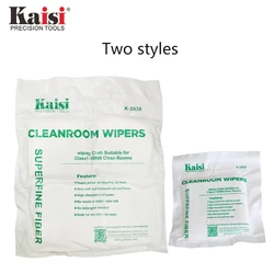 Kaisi K-2036 200Pcs/Bag Cleanroom Wiper Non Dust Cloth Dust Free Paper Clean Phone LCD Repair Tool for Class1-10000 Clean Rooms