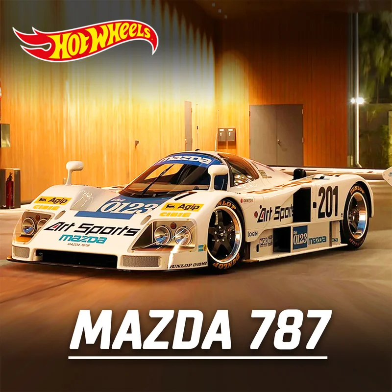 

В наличии Hotwheels из натурального сплава, модель автомобиля Mazda 787b, имитация игрушечного автомобиля, модель 25 м, самая крутая модель автомобиля, коллекционные подарки для фанатов