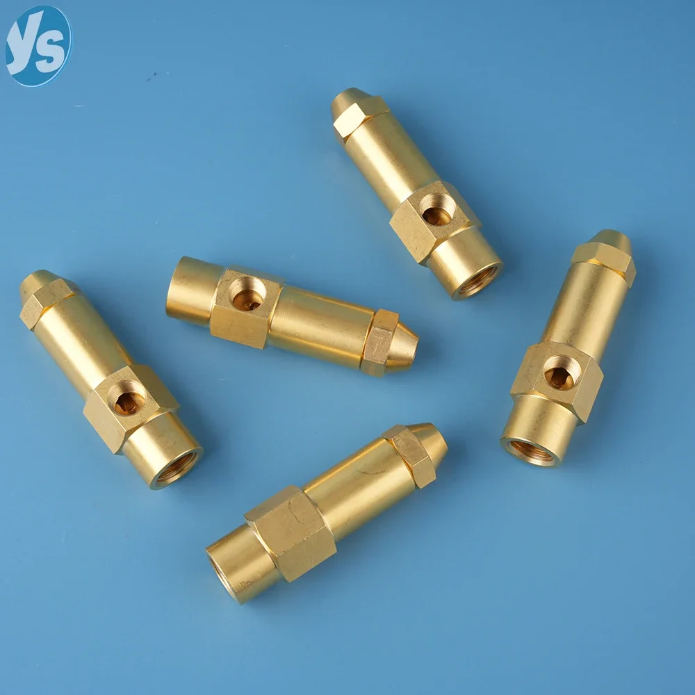 Brass Air Atomizing Spray Nozzle for Diesel/Heavy/Waste Oil Burners-Siphon Full Cone Boiler Combustion Accessories(1Pc)