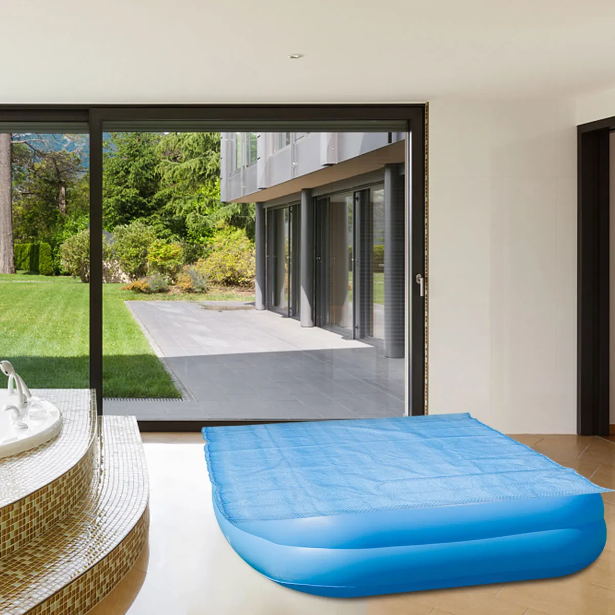 

1pc Pool Cover Mat for Inflatable Frame Pools Insulation UV Protection Heat Preserving Swimming Pool Film Dustproof Waterproof