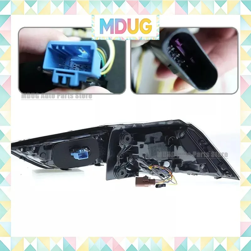 Светодиодный задний фонарь для Volkswagen VW Golf 8 MK8 2020-25, задний стоп DRL, тормоз, автоаксессуары