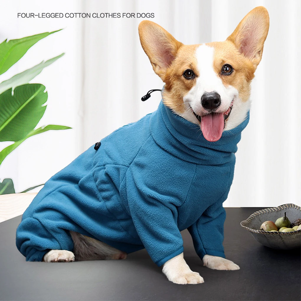 Breathable And Cozy Pet Winter Clothing For Happy And Warm Dog Easy-care Dog Clothes Dark Blue+M