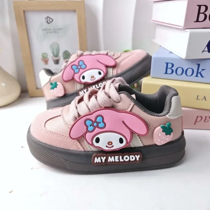 Lente My Melody Anime MINISO Kawaii Ins Mode Vrije tijd Sportschoenen Leuke Cartoon Warme Schoenen Sneakers Cadeaus voor meisjes