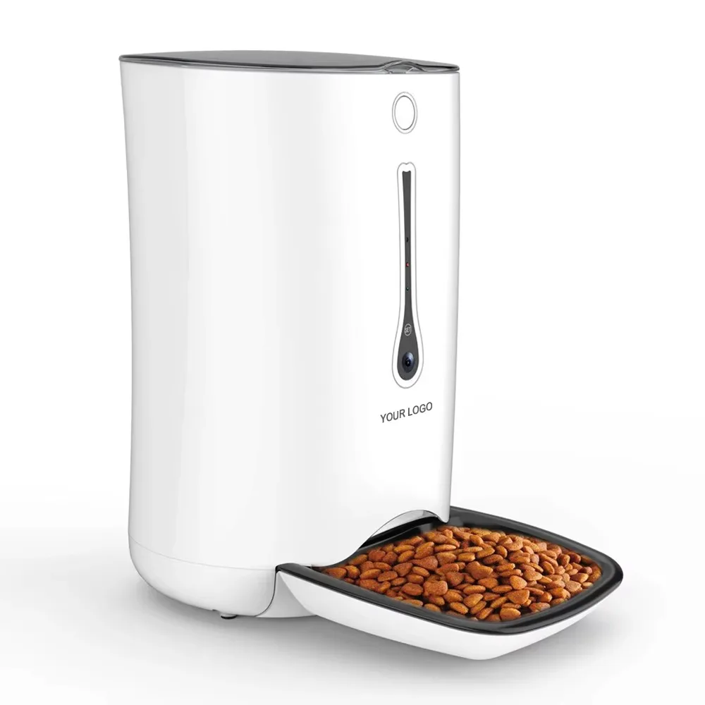 FurStarNew Eco-Friendly Smart Automatic Pet Feeder Camera WiFi Remote Control 6L Capacity For Dogs Cats Birds-Auto Feeder Treat