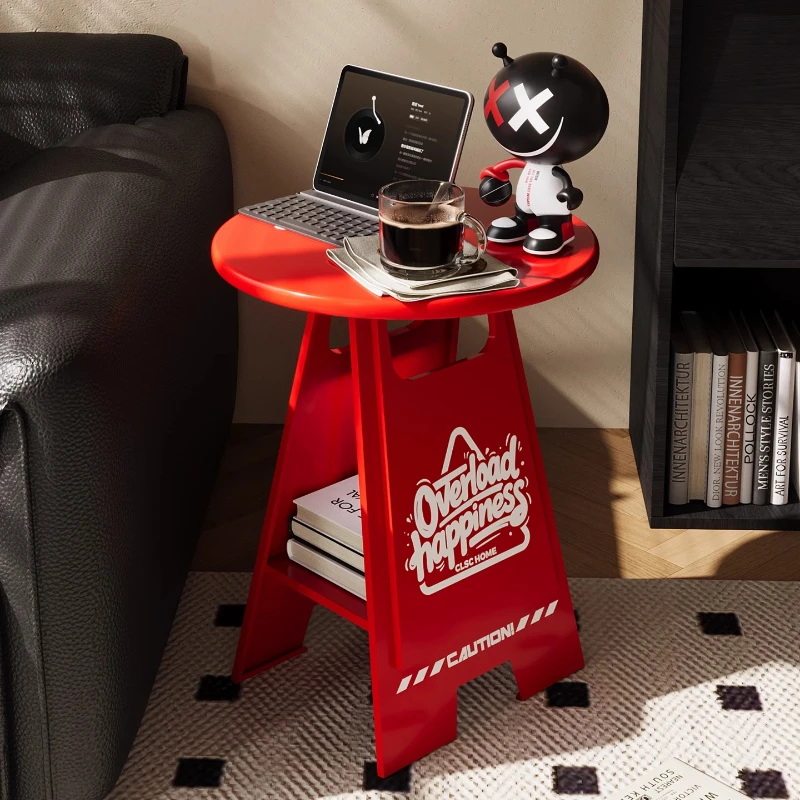 

Креативный предупреждающий знак, приставной столик, многофункциональные журнальные столики для небольшого пространства, мебель для дома, уникальная полка для гостиной