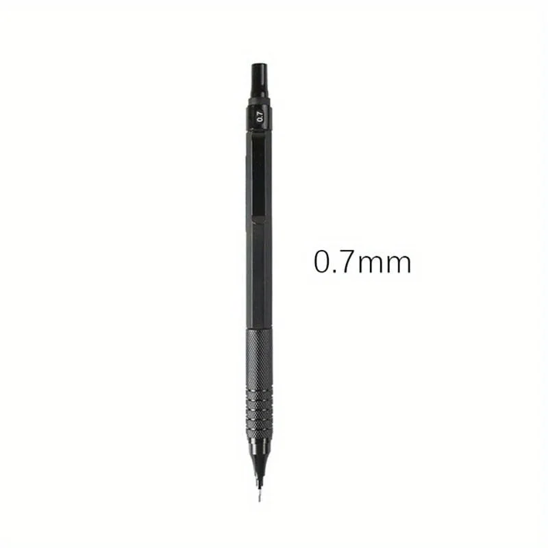 0,3/0,5/0,7/0,9/2,0 mm Druckbleistift, niedriger Schwerpunkt, Metallzeichnung, spezieller Bleistift, Büro, Schreiben, Kunstbedarf für die Schule – Detail 10