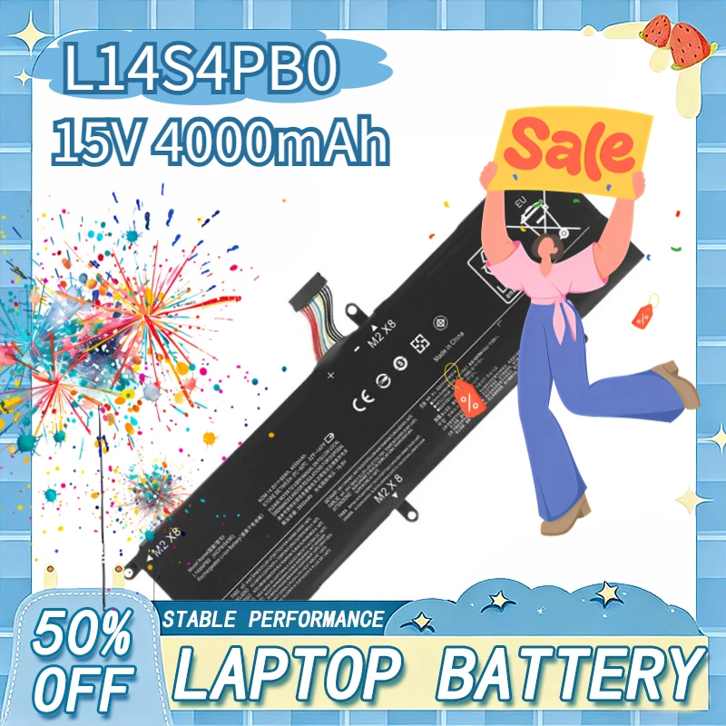 

L14M4PB0 L14S4PB0 Replacement Laptop Battery For Lenovo Rescuer 15-ISK 14-ISK 14-ISE 14-IFI 80RN 80RQ 80N8 4ICP6/54 5B10H54716