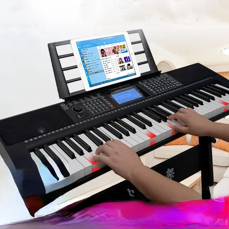 Professional Digital Piano Kids Electronic Portable Piano Adults 61 Keys Midi Controller Keyboard Teclado Midi Music Synthesizer