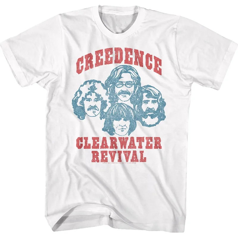 Fashion Creedence Clearwater Revival CCR Punk Classic T-shirt Unisex Men Women Short Sleeve Summer Round Neck Tee Streetwear