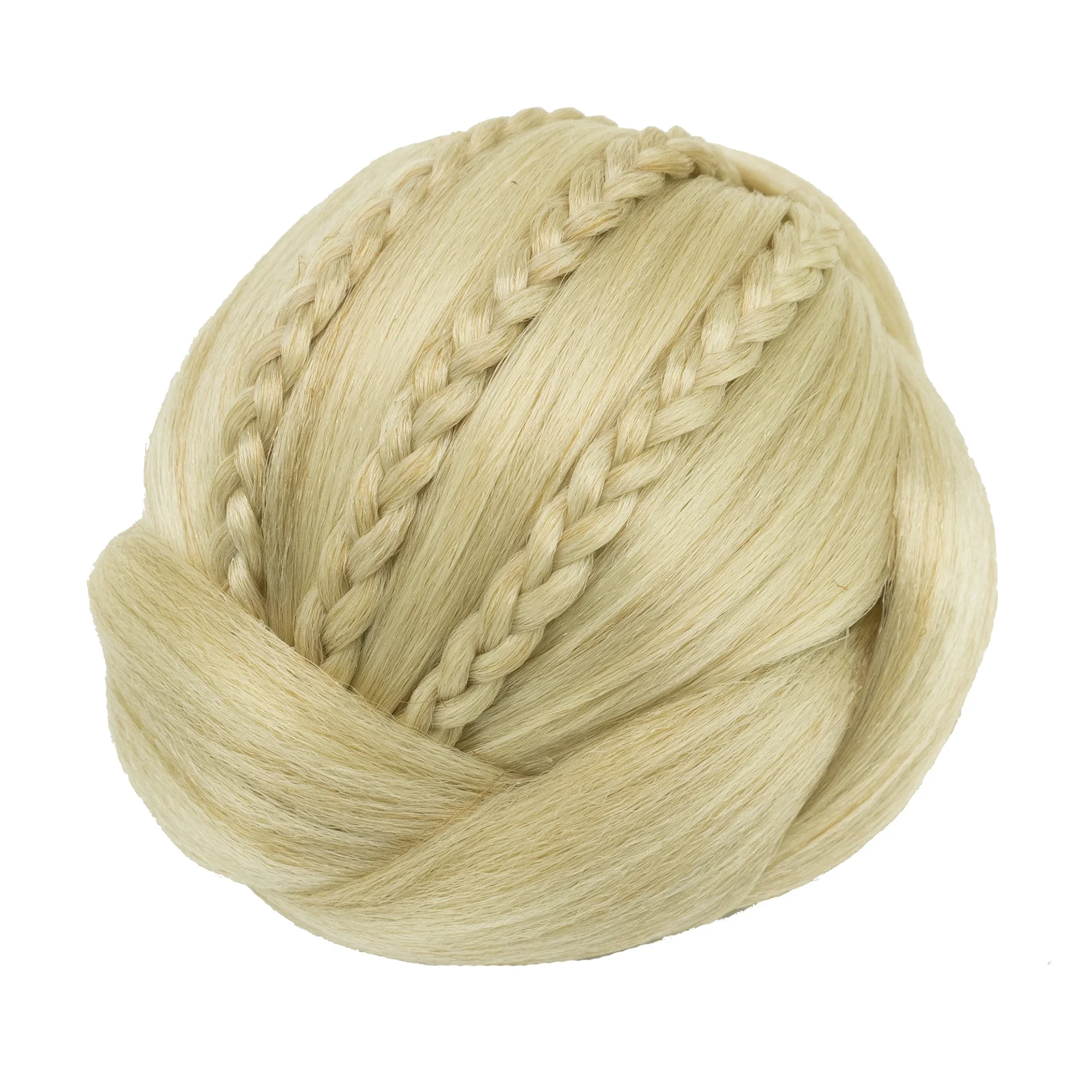 Synthetic Braided Chignon Dancer Hair Cover Donut Hairpieces Scrunchie Hair Buns Wig Updo Wedding Party