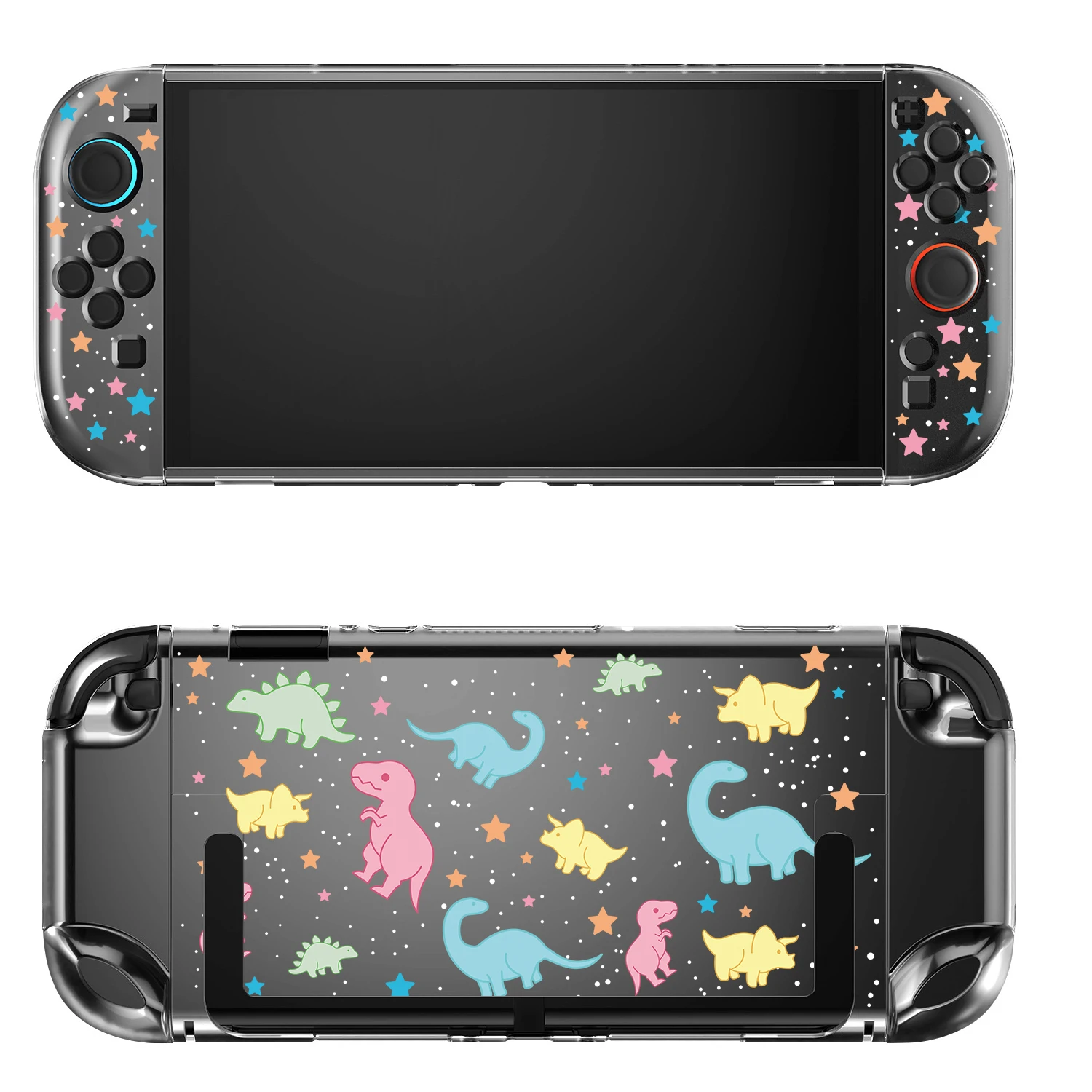 Coque pour Nintendo Switch 2 Funda coque de protection Dockable Kawaii Dinasaur TPU Switch 2 accessoires contrôleur JoyCon