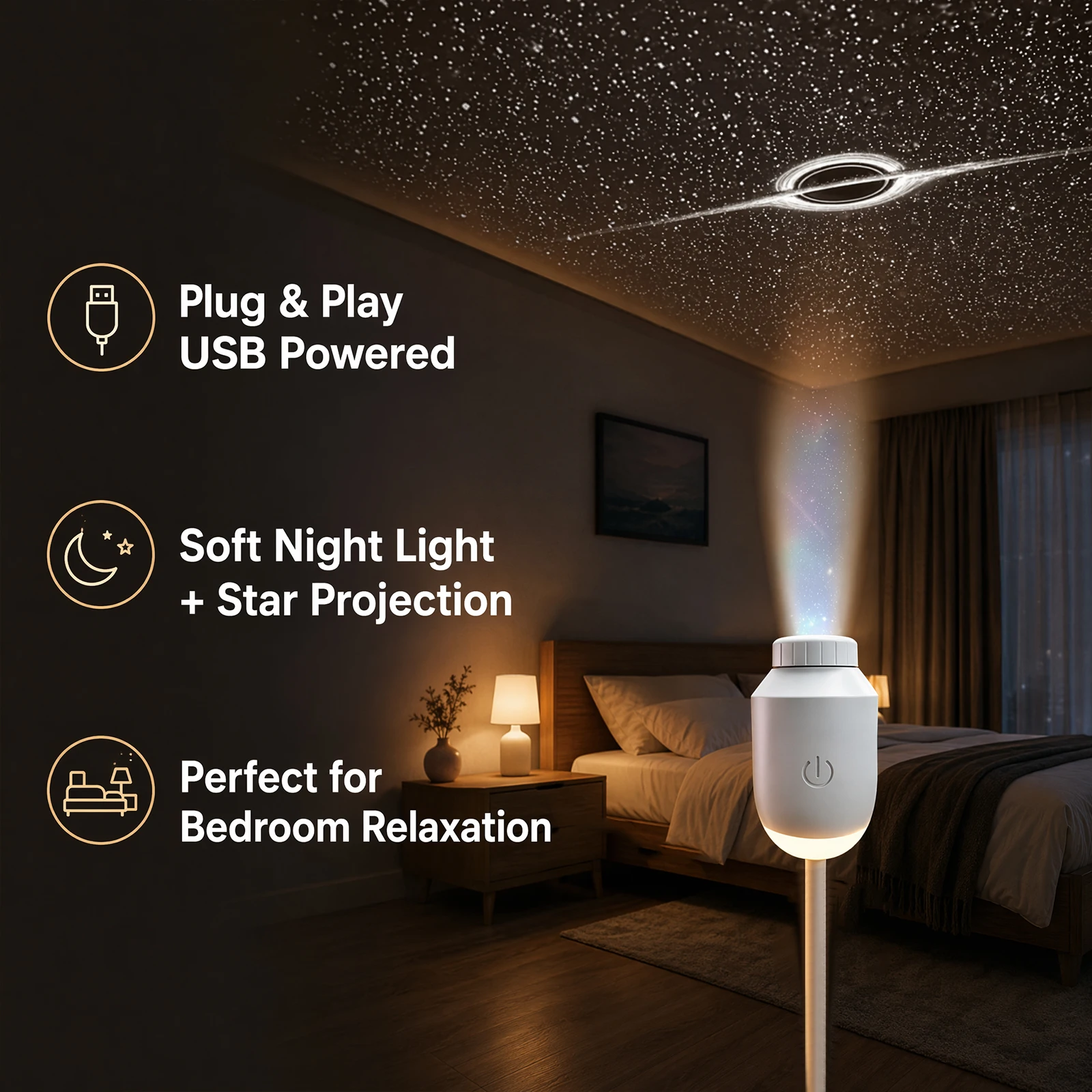Galaxy Star Projector 360 Rotating Galaxy Light Star Projectors Smart Night Light Projector Birthday Gifts for Adults Girls Boys