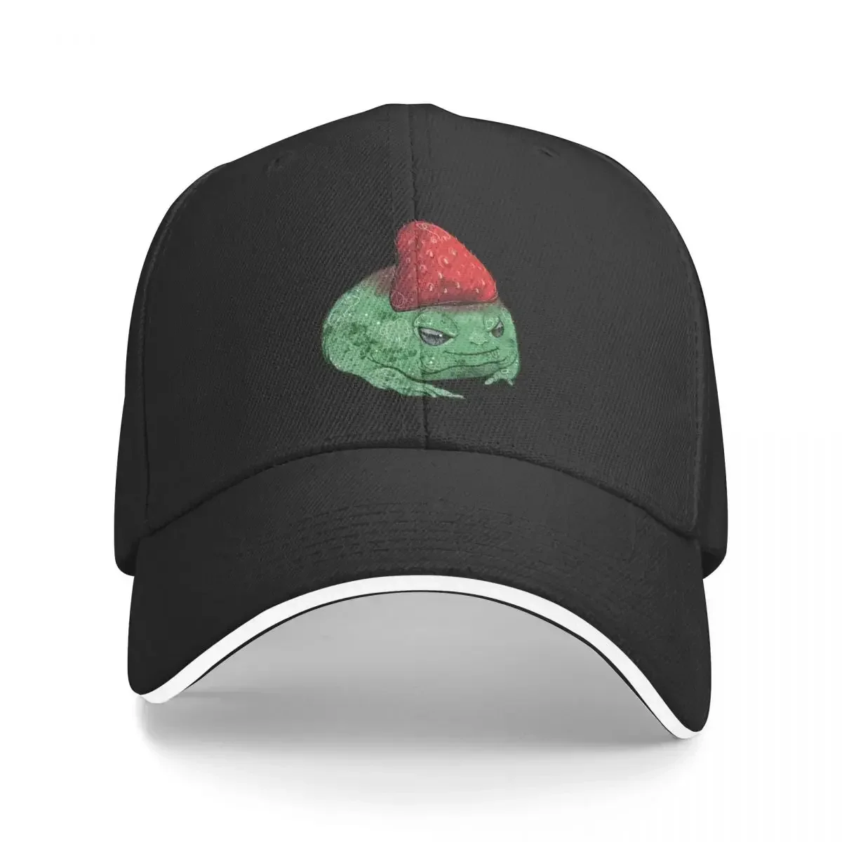 

Strawberry Frog Baseball Cap Custom Cap Luxury Brand Mountaineering Trucker Cap Boy Child Women's