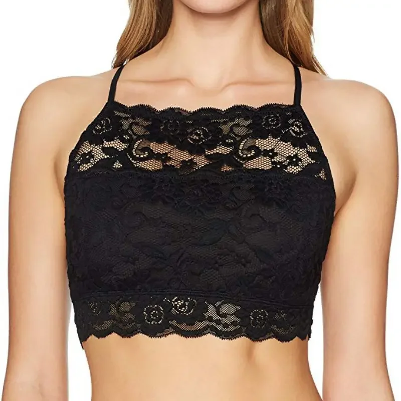 

Lace Strap Wrapped Tank Top Women Tube Top Intimates Push Up Tank Beauty Back Sexy Bralette Tops Solid Color