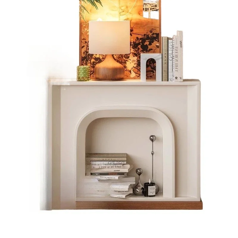 

Simple design, fashionable, white cabinet, light luxury and modern, living room bedroom atmosphere furniture wall side