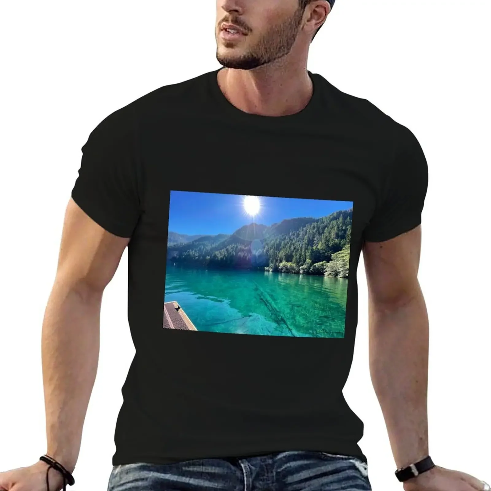 Lake Crescent T-Shirt shirts graphic tee vintage graphic tee heavyweights sublime mens fashion