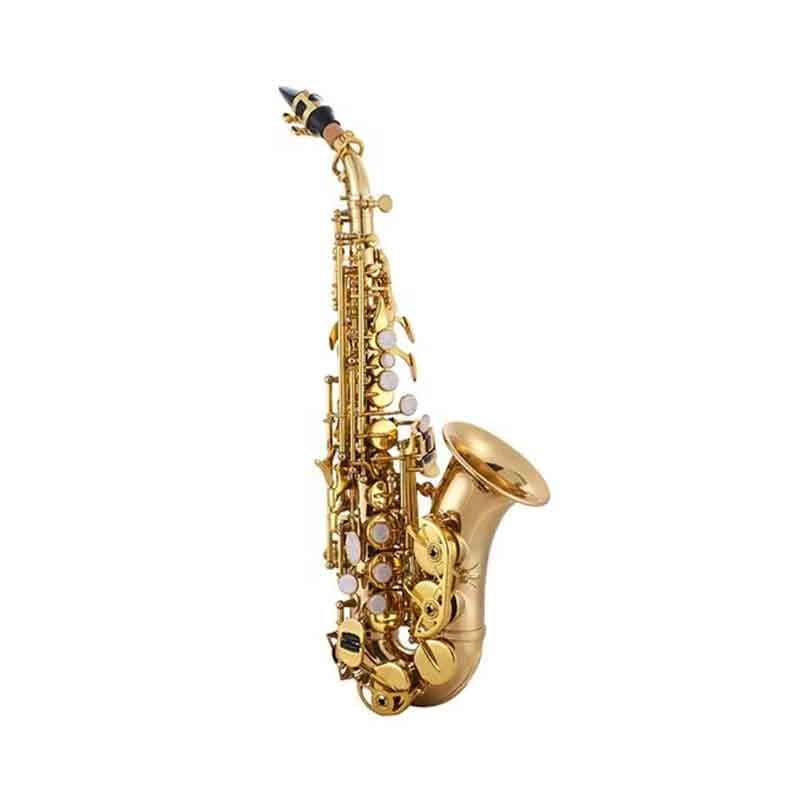

Прямые поставки с фабрики Winds Instruments Eb Желтый латунный альт-саксофон Профессиональный изогнутый саксофон с золотым лаком для продажи