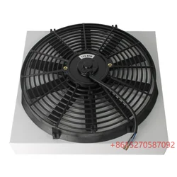 14 Inch Universal Fan for Car Retrofit Radiator Cooling Fan 12V 80W 2400 RPM Black