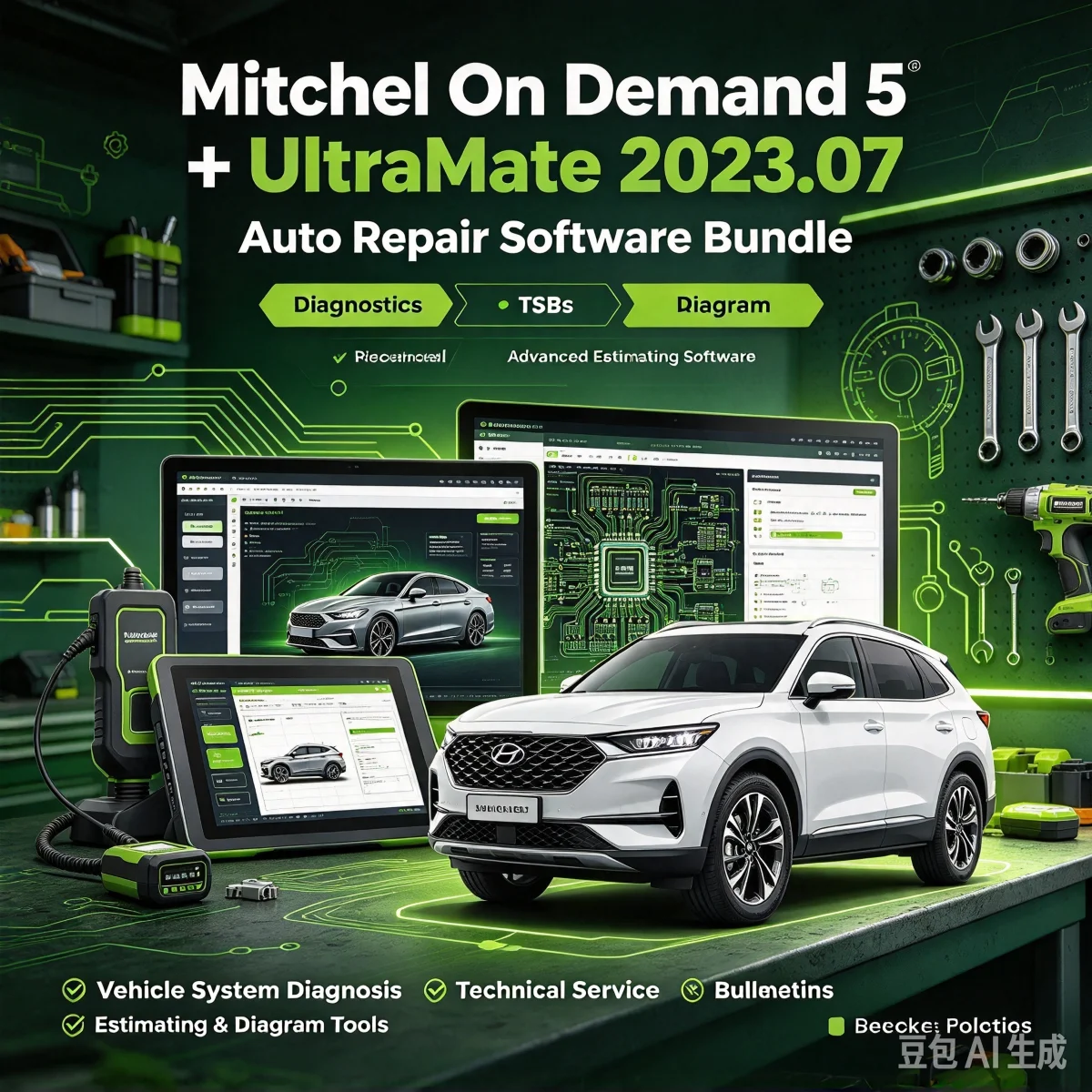 Auto Repair Software Mitchel On Demand 5 Diagnostics TSBs Recalls Diagram+Mitchel UltraMate 2023.07 Advanced Estimating Software