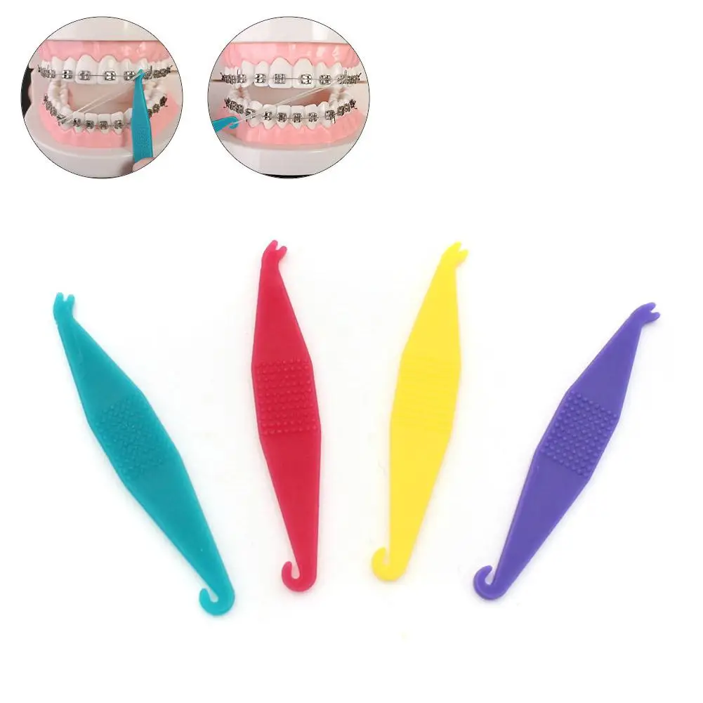 10pcs Disposable Dental Orthodontic Elastic Bands Placer For Brackets Braces Rubber Ligature Dentistry Materials Tools