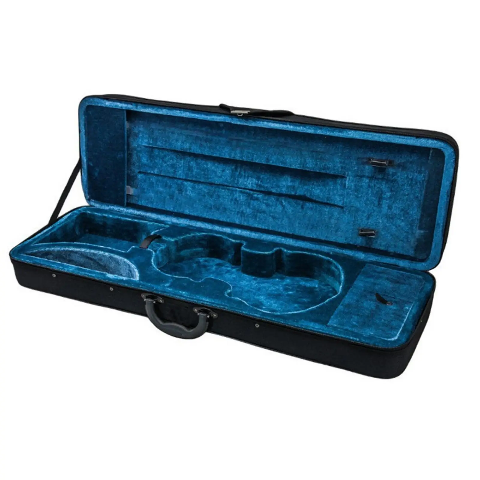 Portable Violin Case Square Shape Oxford Cloth Foam Padded Instrument Bag for Daily Transport