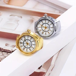Fashion trend creative lovers quartz watch men's ring watch simple and versatile temperament finger watch