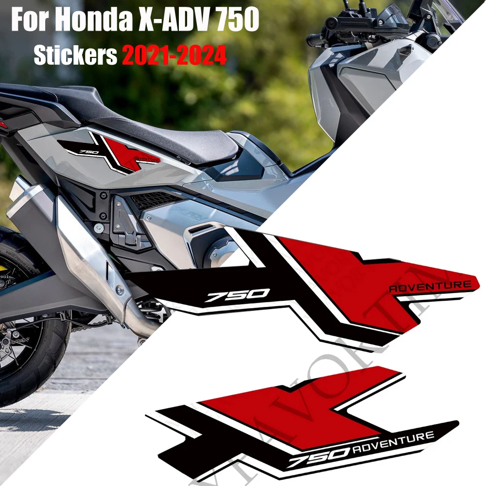 2021-2024 Naklejki motocyklowe Naklejki ochronne Zestaw nakładek na zbiornik Kółka na kolana Obudowa błotnika do Hondy X-ADV XADV X ADV 750