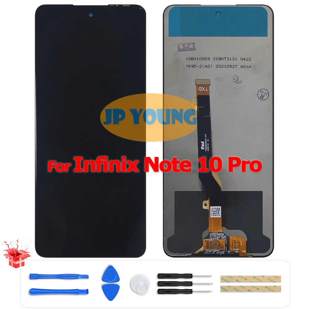 Оригинальный сенсорный ЖК-экран 6,95 дюйма в сборе для Infinix Note 10 Pro X695, X695C, X695D - Замена