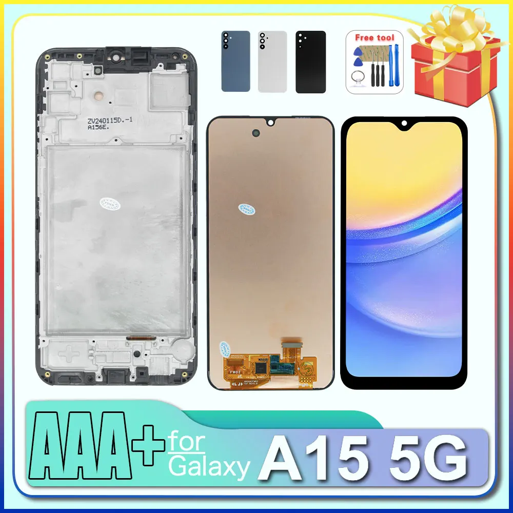LCD for Samsung Galaxy A15 5G LCD Display Touch Screen Digitizer Assembly for Samsung A15 5G Phone A156B A156P A156U A156E LCD