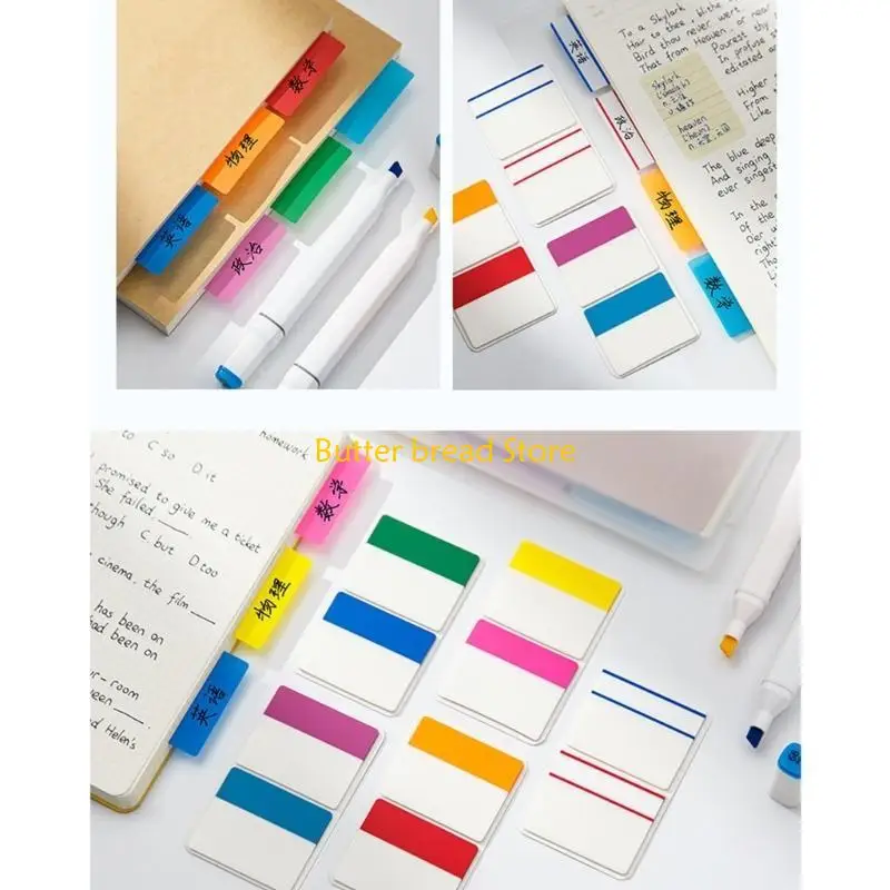 W89C 250Pcs Sticky Index Tabs Page Marker Index Stickers Index Flag for Book File