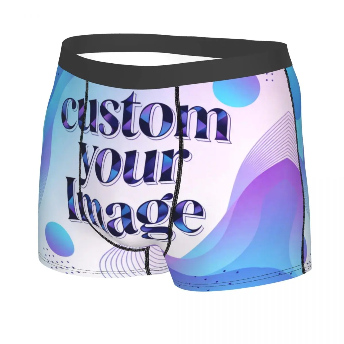 Custom Male Funny Custom Your Photo Logo Text Underwear Personalized Image Boxer Briefs Soft Shorts Panties Underpants