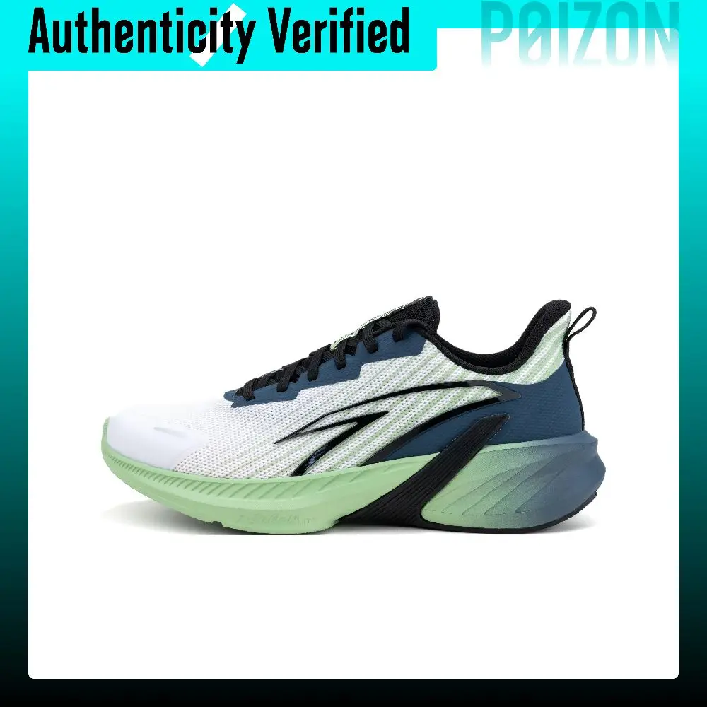 Anta Slip Resistant And Breathable Low top Training Physical Fitness Test & Exam Running Shoes Men's White Green 112525595R-3