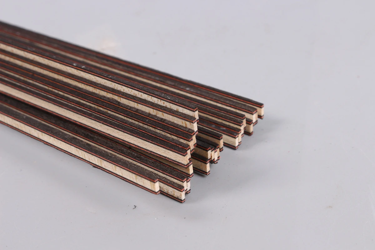 Yinfente 25 Strip Luthier Purfling Binding Marquetry Inlay 600x6x1.2mm Solid Wood Guitar parts#171