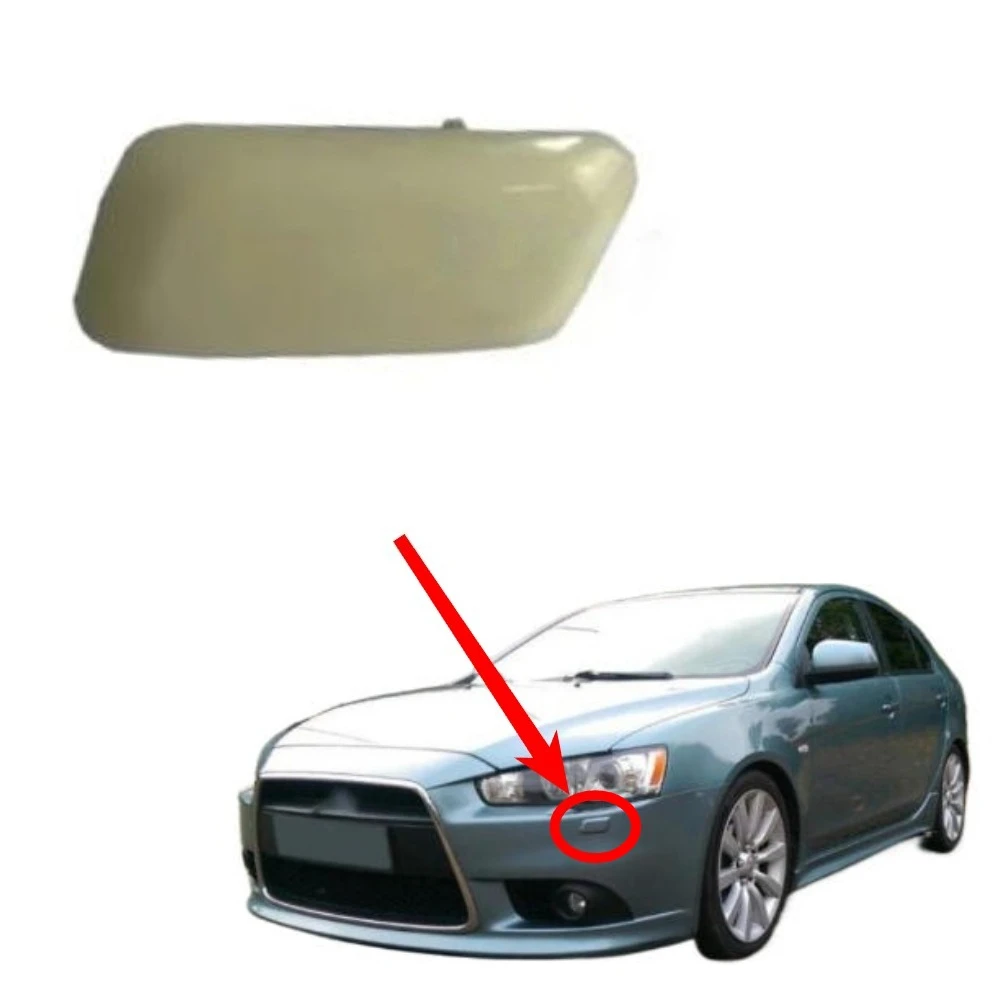 1 Piece LHD No Painting Washer Spray Nozzle Cover for Lancer CX CY CZ Headlamp Nozzle Cap 8264A037 8264A038