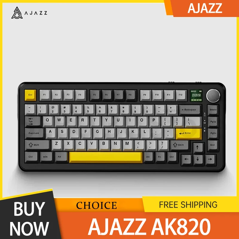 AJAZZ AK820MAX Magnetic Switch Mechanical Keyboard Hot Swap Rgb 8K Gaming Keyboard Rapid Trigger RT 0.1mm Keyboard Accessories