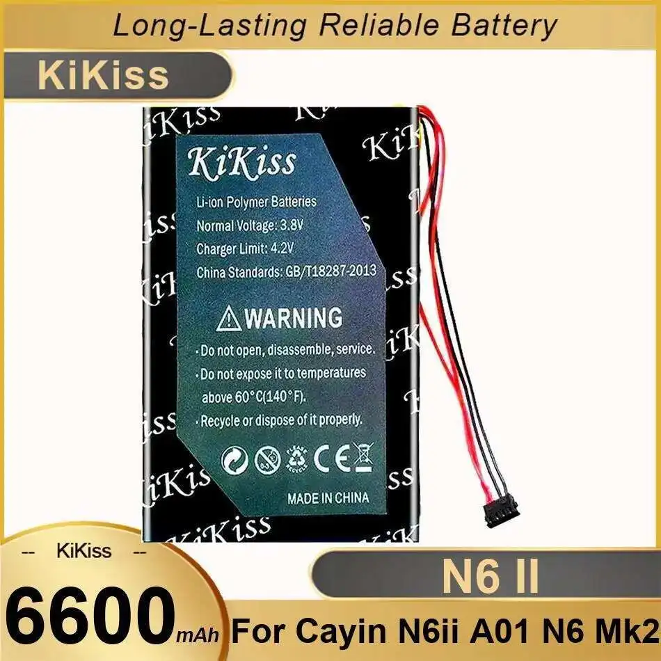 

Audio Player Battery For Cayin N6ii A01 N6 Mk2 II 6600Mah Long Lasting