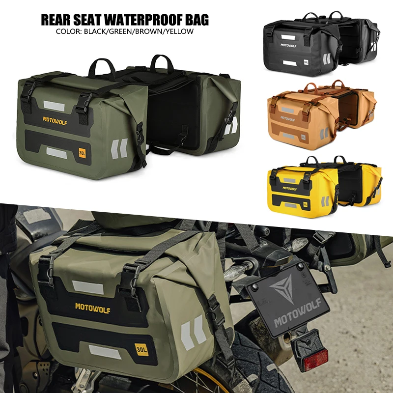 Fit For R1200GS R1250GS R1200 GS R 1250GS LC ADV Adventure 2004-2023 Motorcycle Saddlebag Waterproof Outdoor Luggage Saddle Bag