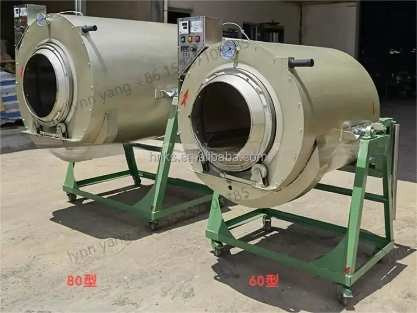 Temperature Control Drum Tea Frying Machine Tea Roaster Roasting Machine Tea Rolling Machine